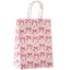 WGW Papírtáska, kicsi (20cmx15cmx8cm), rózsaszín masnis 01