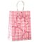 WGW Papírtáska, kicsi (20cmx15cmx8cm), rózsaszín masnis 02
