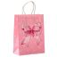 WGW Papírtáska, kicsi (20cmx15cmx8cm), rózsaszín masnis 03