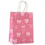 WGW Papírtáska, kicsi (20cmx15cmx8cm), rózsaszín masnis 05