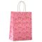 WGW Papírtáska, kicsi (20cmx15cmx8cm), rózsaszín masnis 06