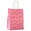 WGW Papírtáska, kicsi (20cmx15cmx8cm), rózsaszín masnis 06