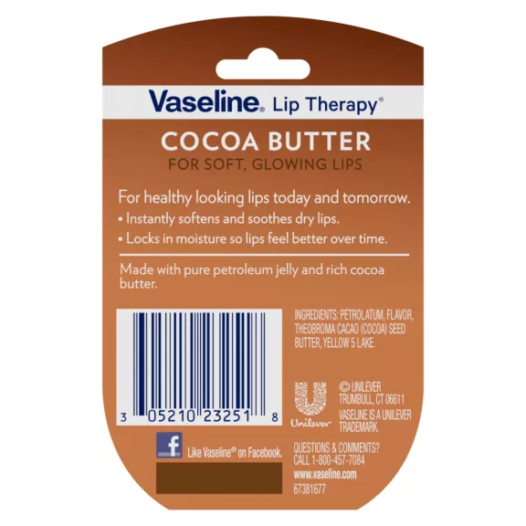 Vaseline Lip Therapy Ajakbalzsam - Cocoa Butter mini 7g Vaseline Lip Therapy Ajakbalzsam - Cocoa Butter mini 7g