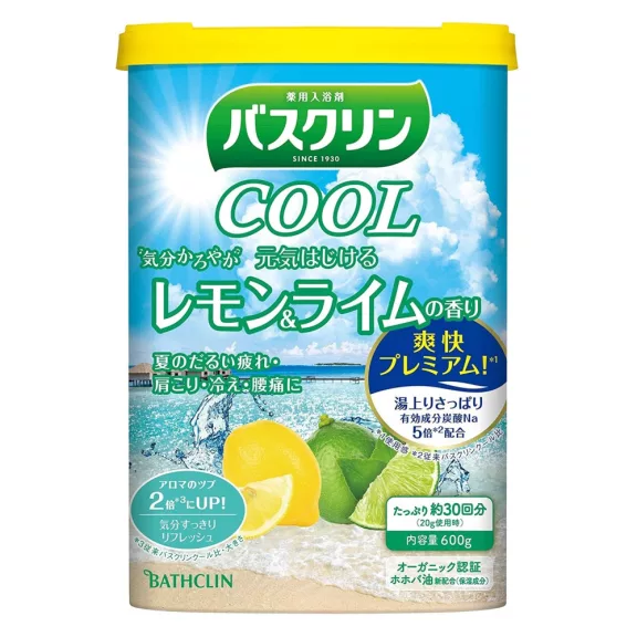 Bathclin Cool Bath Fürdősó - Citrom & Lime 600g Bathclin Cool Bath Fürdősó - Citrom & Lime 600g