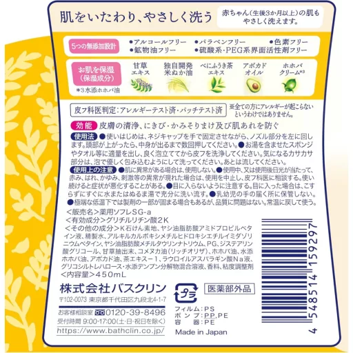 BATHCLIN Sofre Tusfürdő 450ml