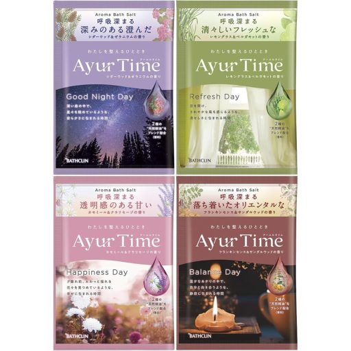BATHCLIN Ayur Time Aroma Fürdősó csomag 40gx4db