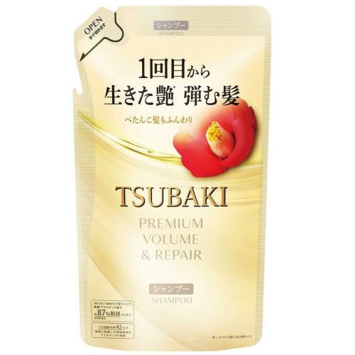 TSUBAKI Premium Volume & Repair Sampon 300ml utántöltő tasak