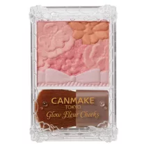   Canmake Glow Fleur Cheeks Arcpirosító Paletta + ecset 03 Fairy Orange Fleur