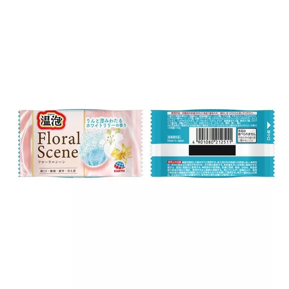 Earth Onpo Floral Scene Fürdősó Tabletta - Fehér Liliom illat 40g Earth Onpo Floral Scene Fürdősó Tabletta - Fehér Liliom illat 40g