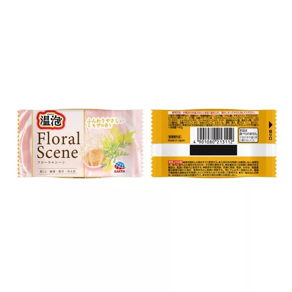 Earth Onpo Floral Scene Fürdősó Tabletta - Mimóza illat 40g Earth Onpo Floral Scene Fürdősó Tabletta - Mimóza illat 40g