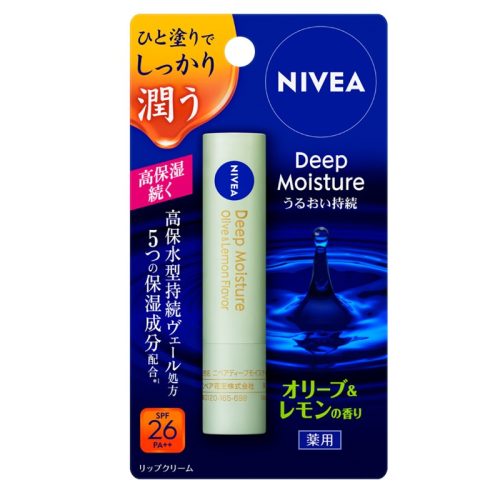 NIVEA Deep Moisture Lip Balm - Olive & Lemon (SPF26 PA++)