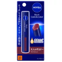   Nivea Rich Care and Color Ajakbalzsam - Bordeaux (SPF20 PA++)
