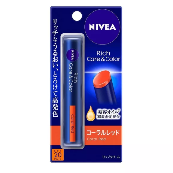 Nivea Rich Care and Color Ajakbalzsam - Coral Red (SPF20 PA++) Nivea Rich Care and Color Ajakbalzsam - Coral Red (SPF20 PA++)