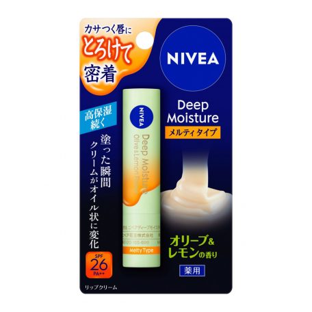 NIVEA Deep Moisture Melty Ajakbalzsam - Olive & Lemon (SPF26 PA++)