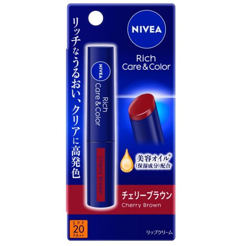 NIVEA Rich Care and Color Ajakbalzsam - Cherry Brown (SPF20 PA++)