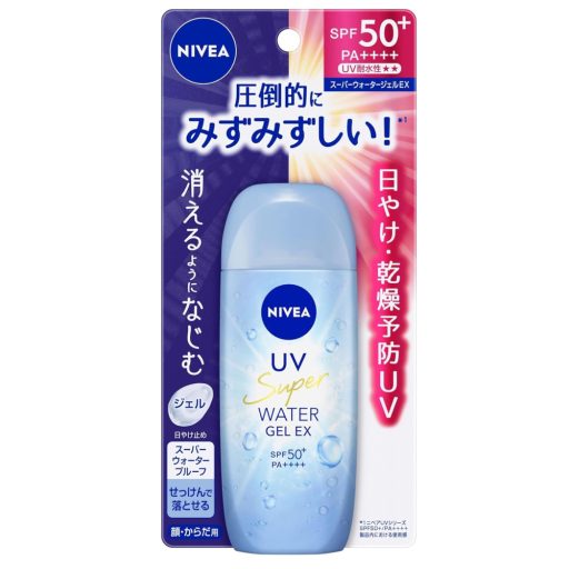 NIVEA UV Super Water EX Fényvédő Gél 80g (SPF50+ PA++++)