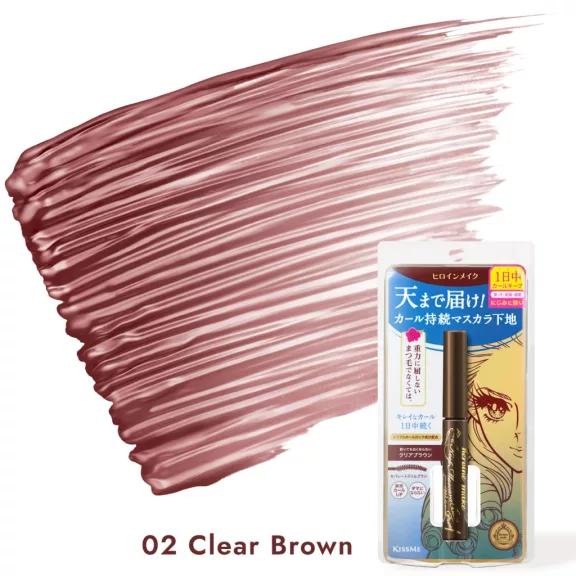 Heroine Make Curl Keep Mascara Base Waterproof Szempillaspirál Alapozó 02 Clear Brown