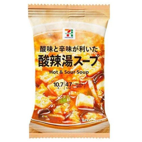 7-ELEVEN Japan Instant Bögrés Leves - Csípős-Savanyú Leves 10.7g