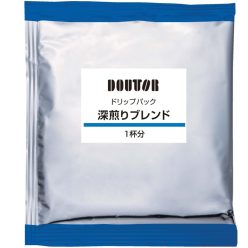   DOUTOR COFFEE Őrölt Kávé filterben Csepegtetett Kávéhoz - Deep Roasted Blend 7g