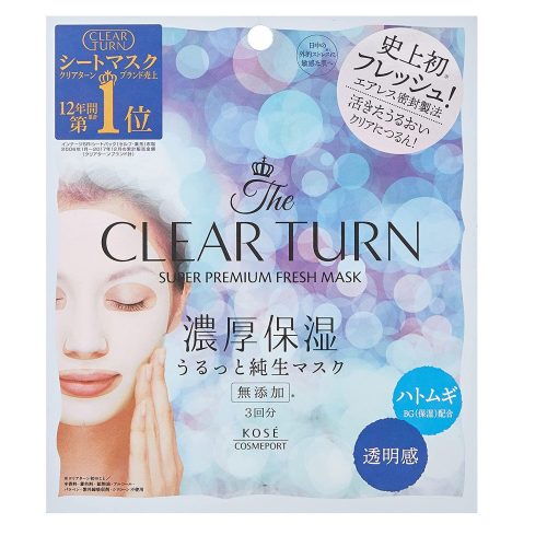 CLEAR TURN Super Premium Fresh Arcmaszk - Transparent 3db