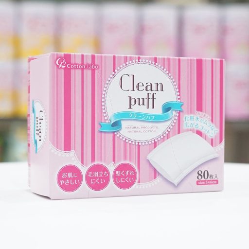 COTTON LABO Clean Puff Vattalap (80db)