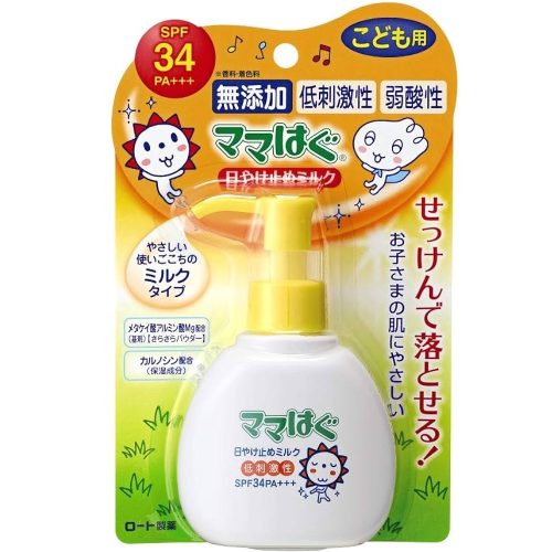 ROHTO Pharmaceutical MAMA HUG Hipoallergén Fényvédő Tej 100g (SPF34 PA+++)