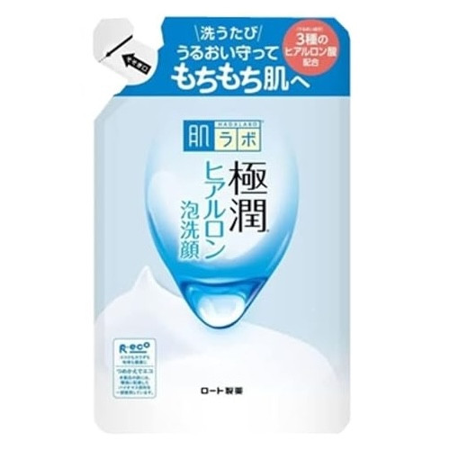 HADA LABO Gokujyun Hyaluronic Acid Bubble Cleansing Foam 140ml refill