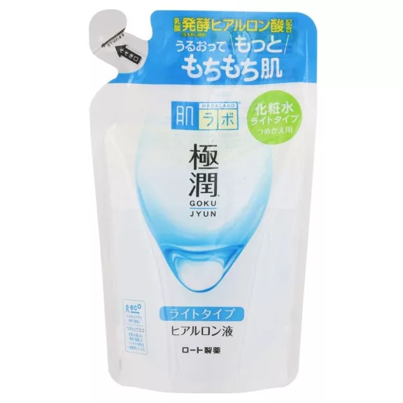 Hada Labo Gokujyun Hyaluronic Acid Hidratáló Arctonik (Light) 170ml utántöltő tasak Hada Labo Gokujyun Hyaluronic Acid Hidratáló Arctonik (Light) 170ml utántöltő tasak