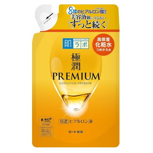 HADA LABO Gokujyun Premium Hyaluronic Acid Hidratáló Arctonik 170ml utántöltő tasak