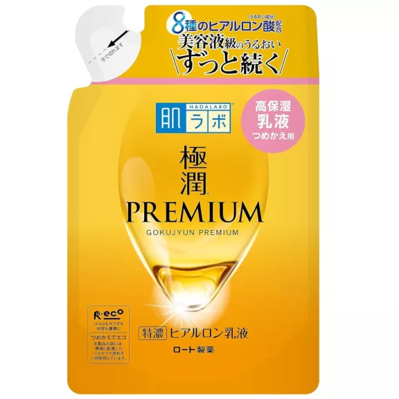 Hada Labo Gokujyun Premium Hyaluronic Acid Arctej 140ml utántöltő tasak Hada Labo Gokujyun Premium Hyaluronic Acid Arctej 140ml utántöltő tasak