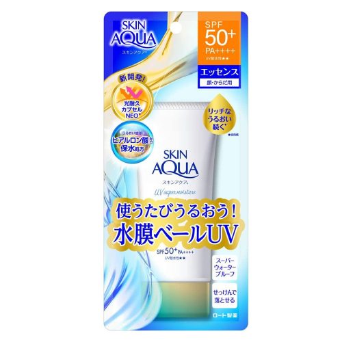 SKIN AQUA Super Moisture UV Fényvédő Esszencia 80g (SPF50+ PA++++)