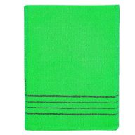   WGW Koreai Bőrradírozó Mosdókendő 04 zöld fekete csíkkal 1db