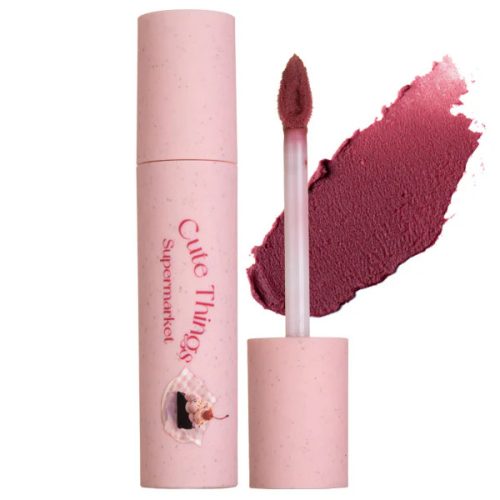 FLORTTE I Am Super Beauty Matte Cream Rúzs #05 Cherry (Cute Things Supermarket Series)