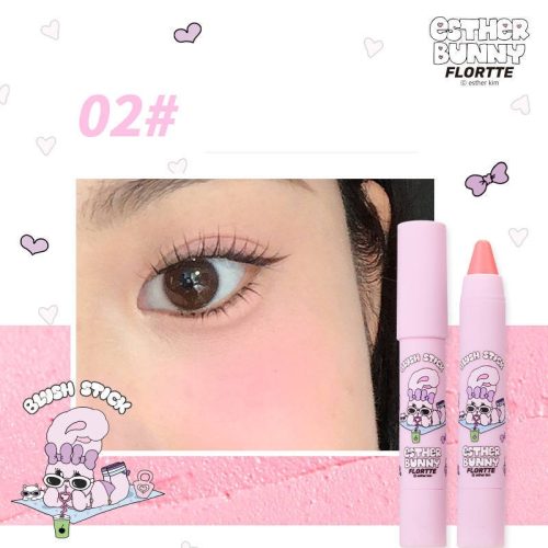 FLORTTE Blush Stick Arcpirosító #02 Cherry Blossom Pink 3.5g (Esther Bunny Collection)