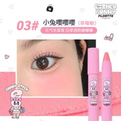   FLORTTE Blush Stick Arcpirosító #03 Strawberry Pink 3.5g (Esther Bunny Collection)
