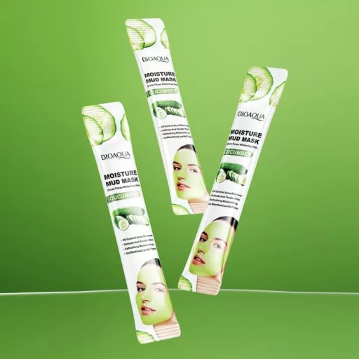 BIOAQUA Agyag Arcmaszk - Uborka (hidratáló) 8g