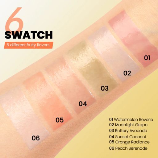 PUDAIER Mimi Glam Dual Color Fruit-Inspired Ajakbalzsam #02 Moonlight Grape 12g