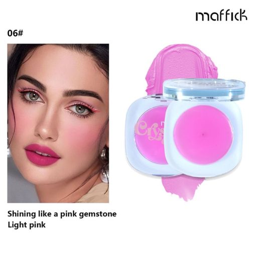 MAFFICK Clear Crystal Color Changing Arcpirosító #06 Light Pink