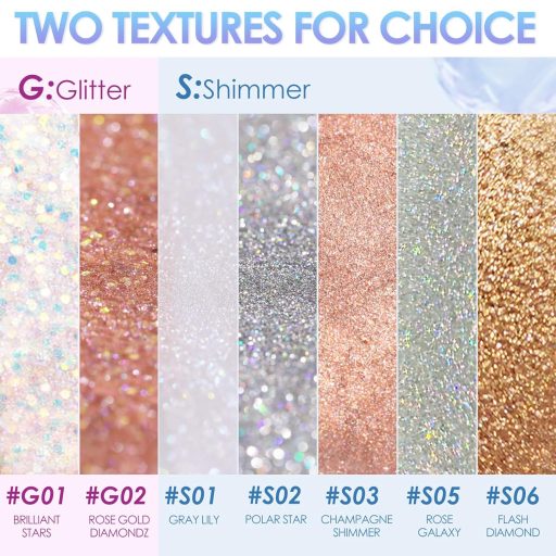 FOCALLURE Glittering Folyékony Szemhéjfesték #S01 Gray Lily (shimmer)