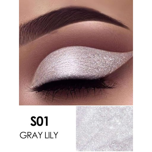 FOCALLURE Glittering Folyékony Szemhéjfesték #S01 Gray Lily (shimmer)