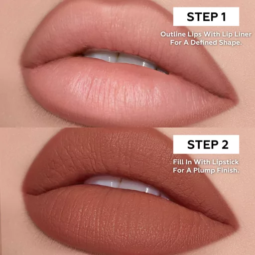 FOCALLURE Blur Matte 2in1 Double-Ended Rúzs és Szájkontúrceruza #NU03 Latte