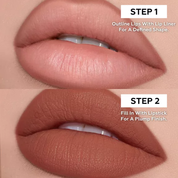 Focallure Blur Matte 2in1 Double-Ended Rúzs és Szájkontúrceruza #NU03 Latte Focallure Blur Matte 2in1 Double-Ended Rúzs és Szájkontúrceruza #NU03 Latte