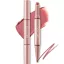 FOCALLURE Blur Matte 2in1 Double-Ended Rúzs és Szájkontúrceruza #PK02 Lilac