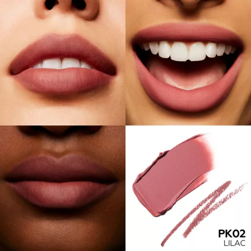 FOCALLURE Blur Matte 2in1 Double-Ended Rúzs és Szájkontúrceruza #PK02 Lilac