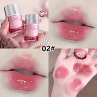   GEGE BEAR Crystal Transparent Lock Light Lip Jelly Ajak Gél #02 Rose Frozen