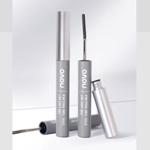 NOVO Fine Lash Out Steel Tube Mascara Szempillaspirál 02 Natural Brown (barna) 3g