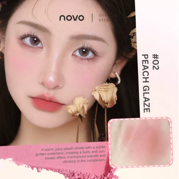 Novo Airy Blush Stick Arcpirosító 02 Peach Glaze 3.4g Novo Airy Blush Stick Arcpirosító 02 Peach Glaze 3.4g