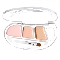   Novo Silky No Trace Triple Color Korrektor Paletta 02 White Peach Pink 4g