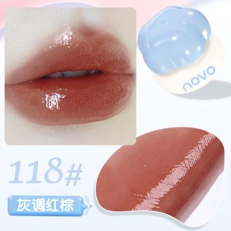   NOVO Sweetheart Milk Jelly Lip Gloss Szájfény #118 Grayish Reddish Brown 4g