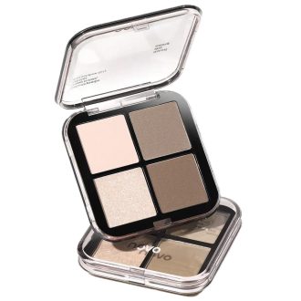   NOVO Light & Shadow 4-Color Kontúr és Highlighter Paletta #02 Coconut Milk Brown 8g